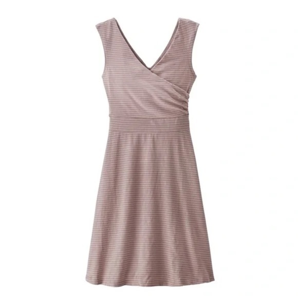 Patagonia Porch Song Dress Striped Purple size Medium - Picture 1 of 12